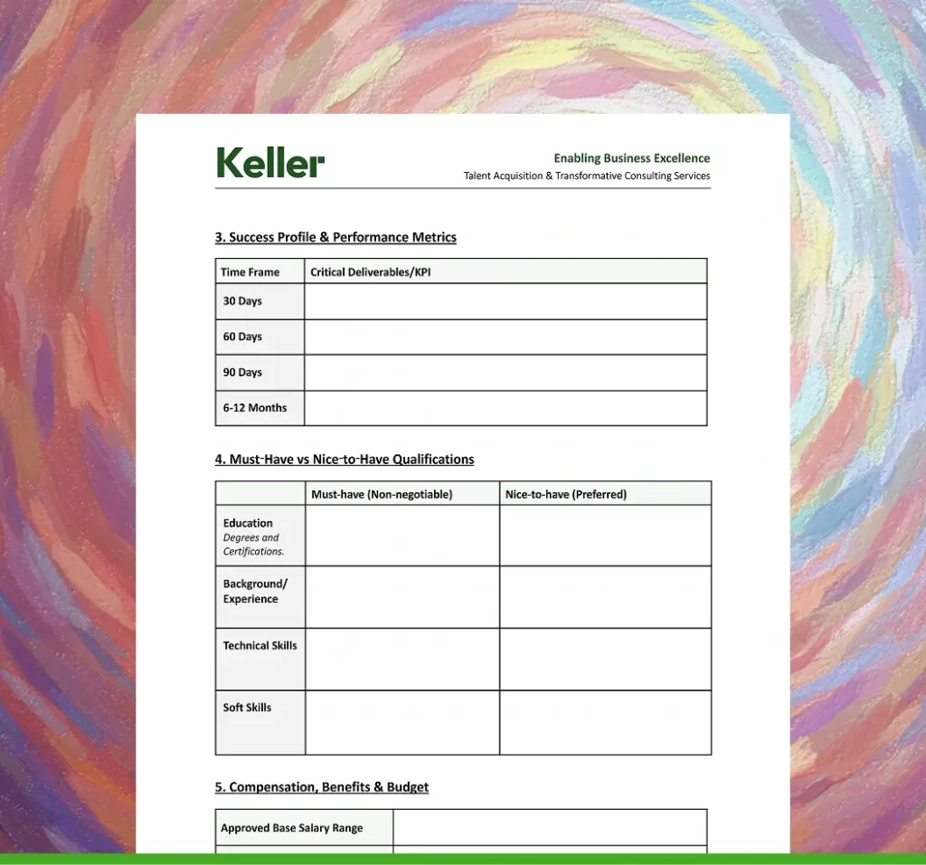 Hiring Manager Intake Form: Your Blueprint for Faster, Smarter Hiring Hiring Manager Intake Form